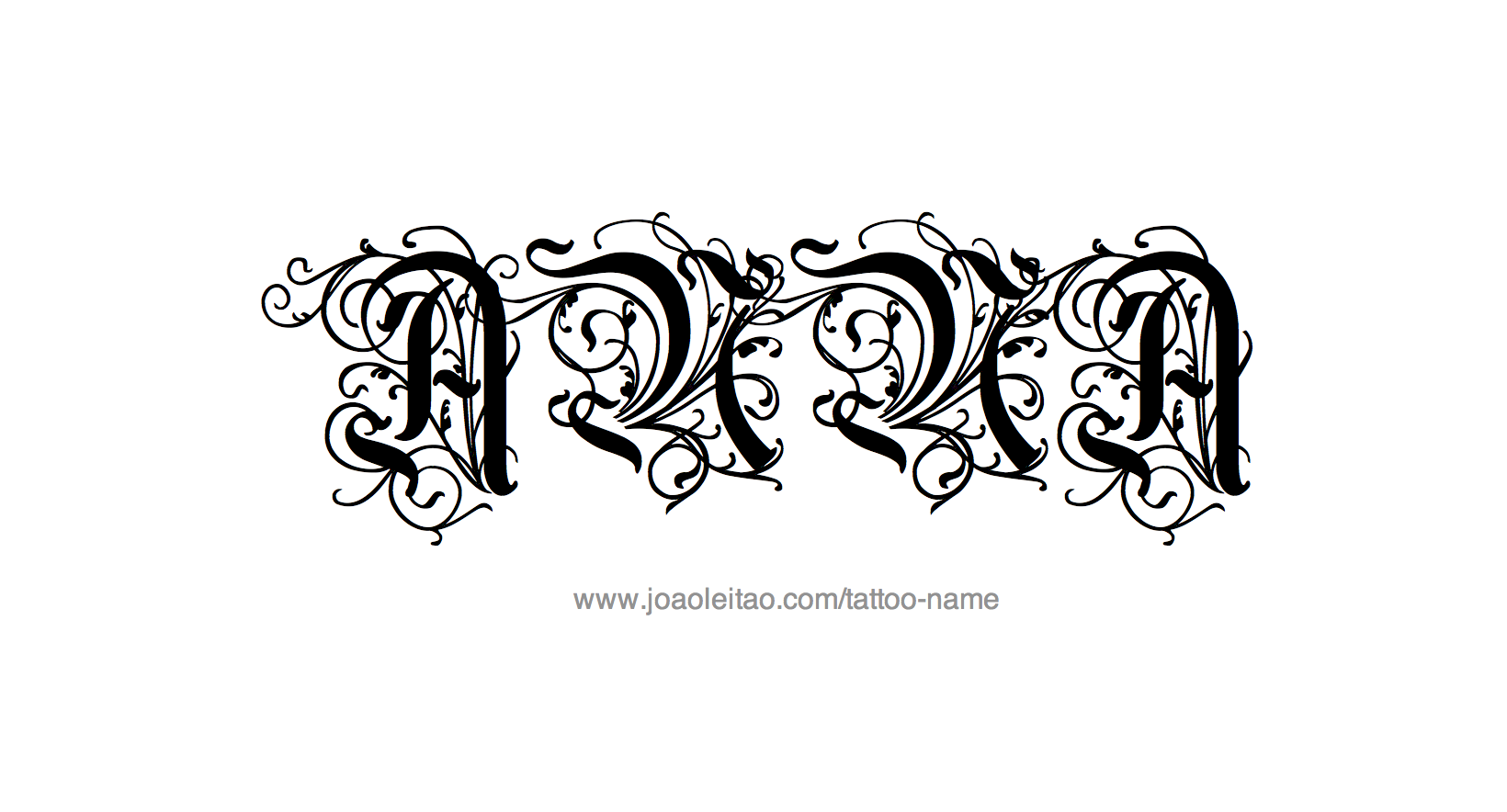 Tattoo Design Name Anna 