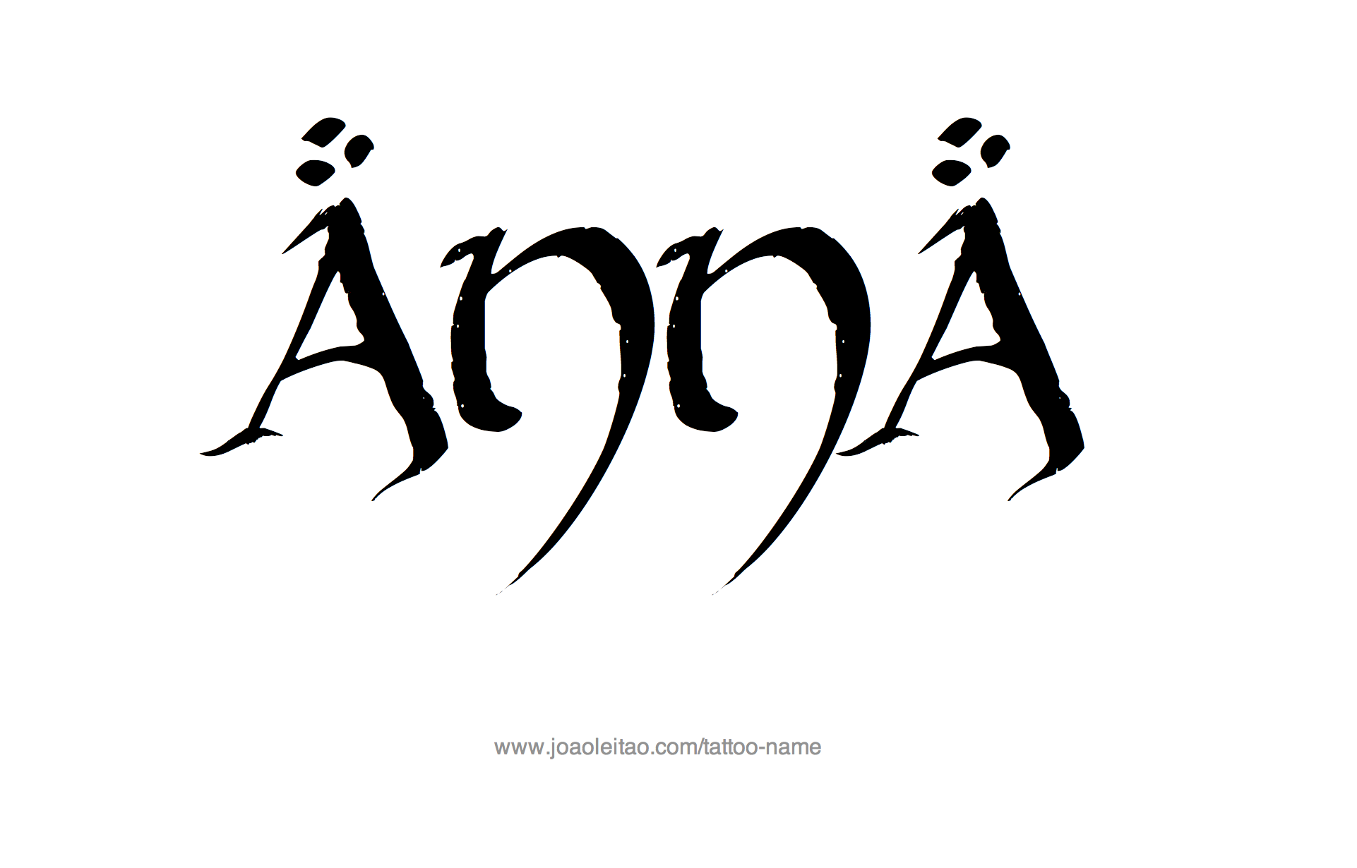 Tattoo Design Name Anna 