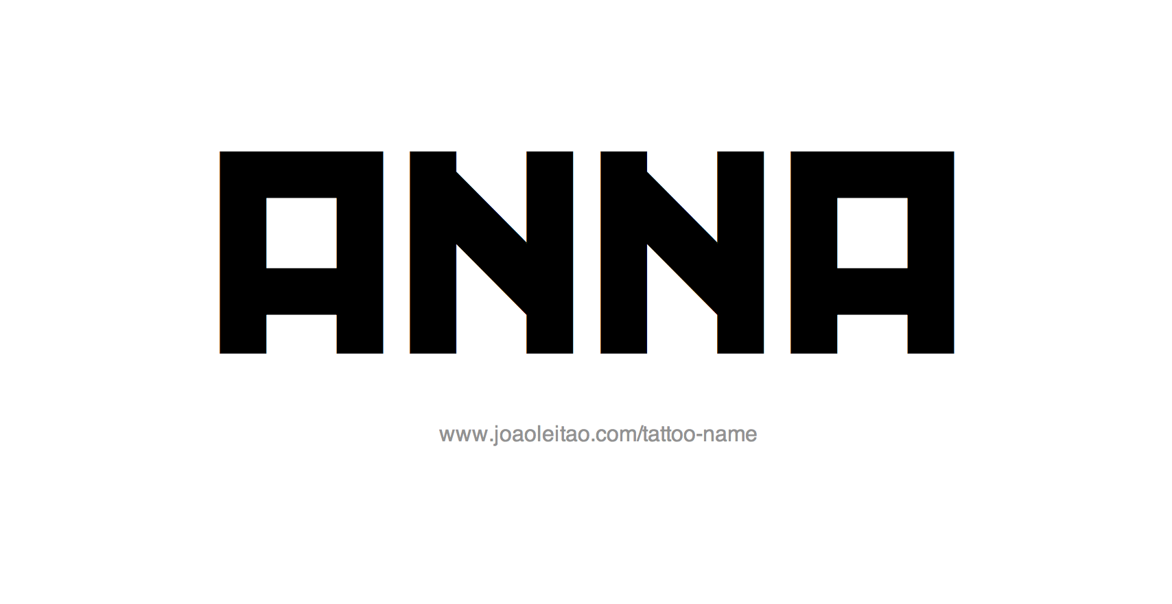 Tattoo Design Name Anna 