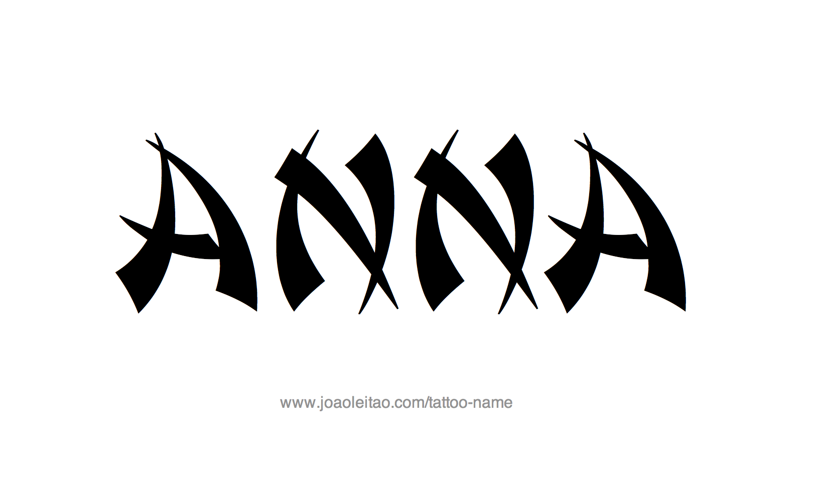 Tattoo Design Name Anna 