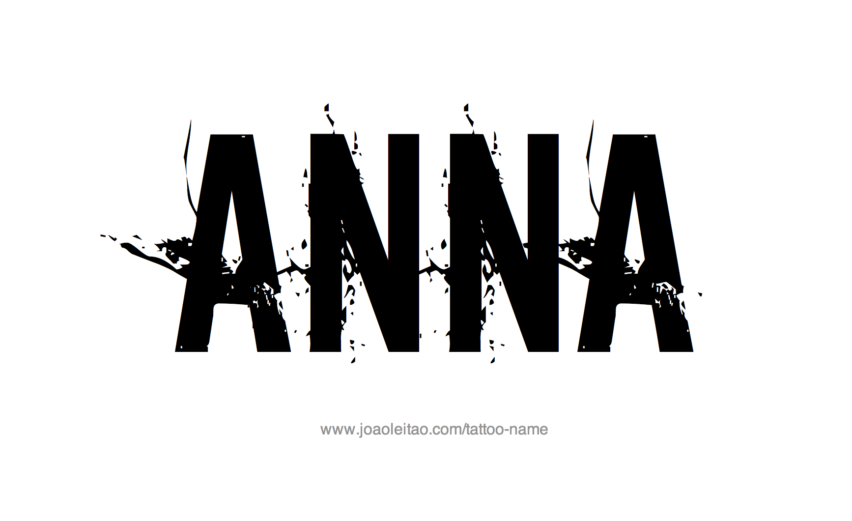 Tattoo Design Name Anna 