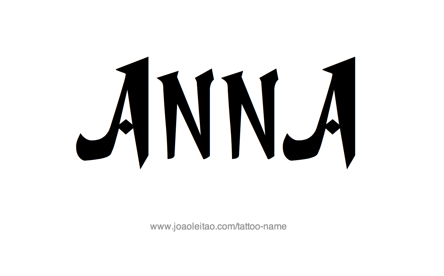 Tattoo Design Name Anna 