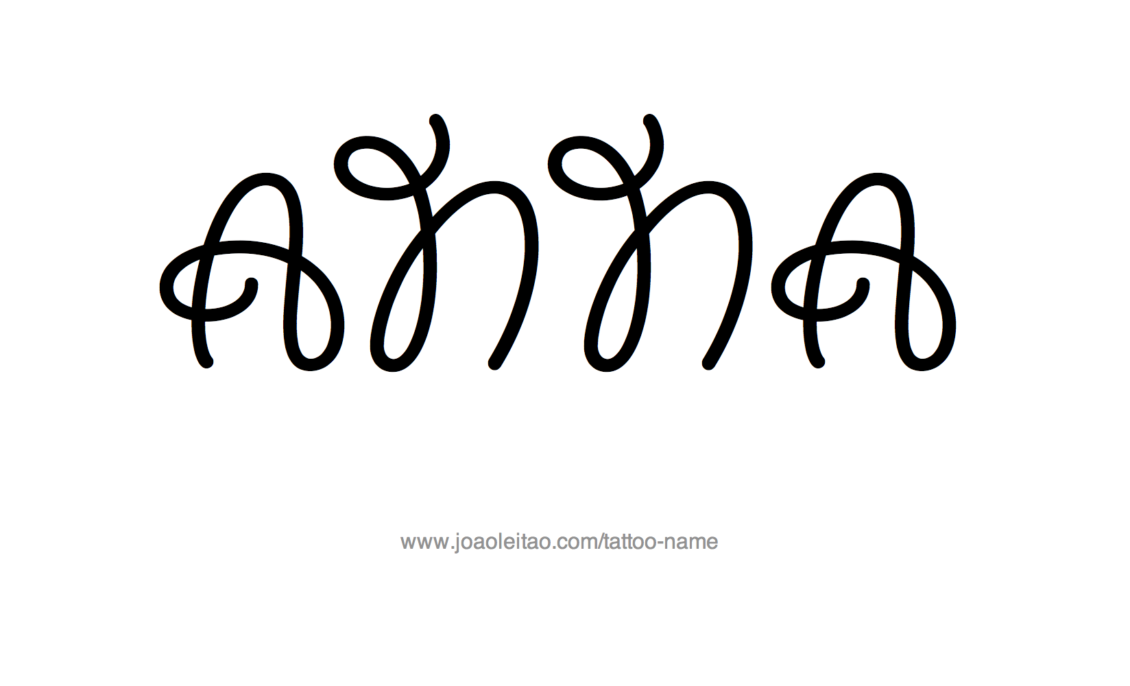 Tattoo Design Name Anna 