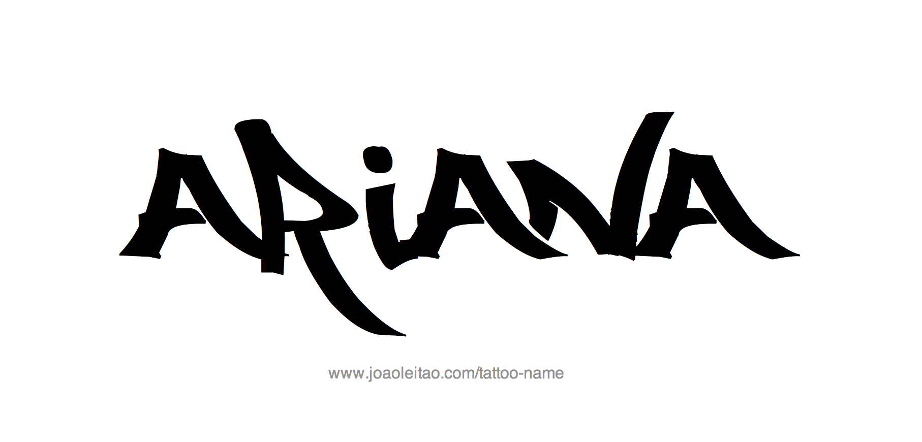 Tattoo Design Name Ariana 