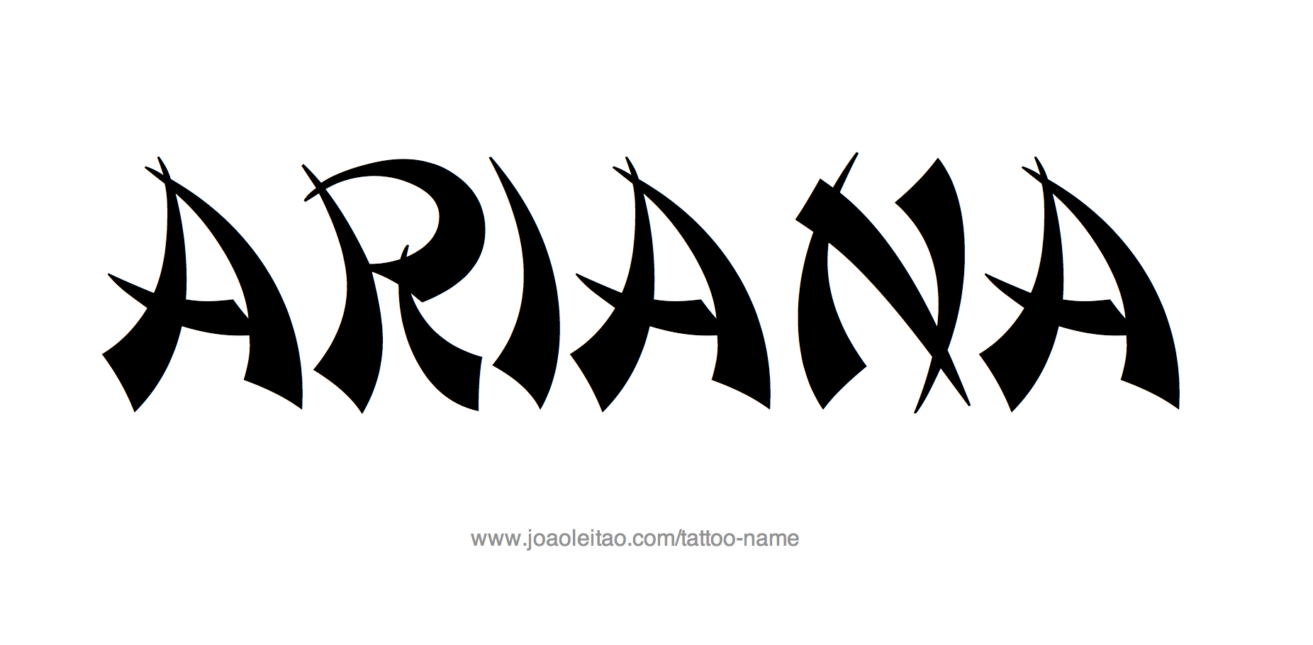 Tattoo Design Name Ariana 