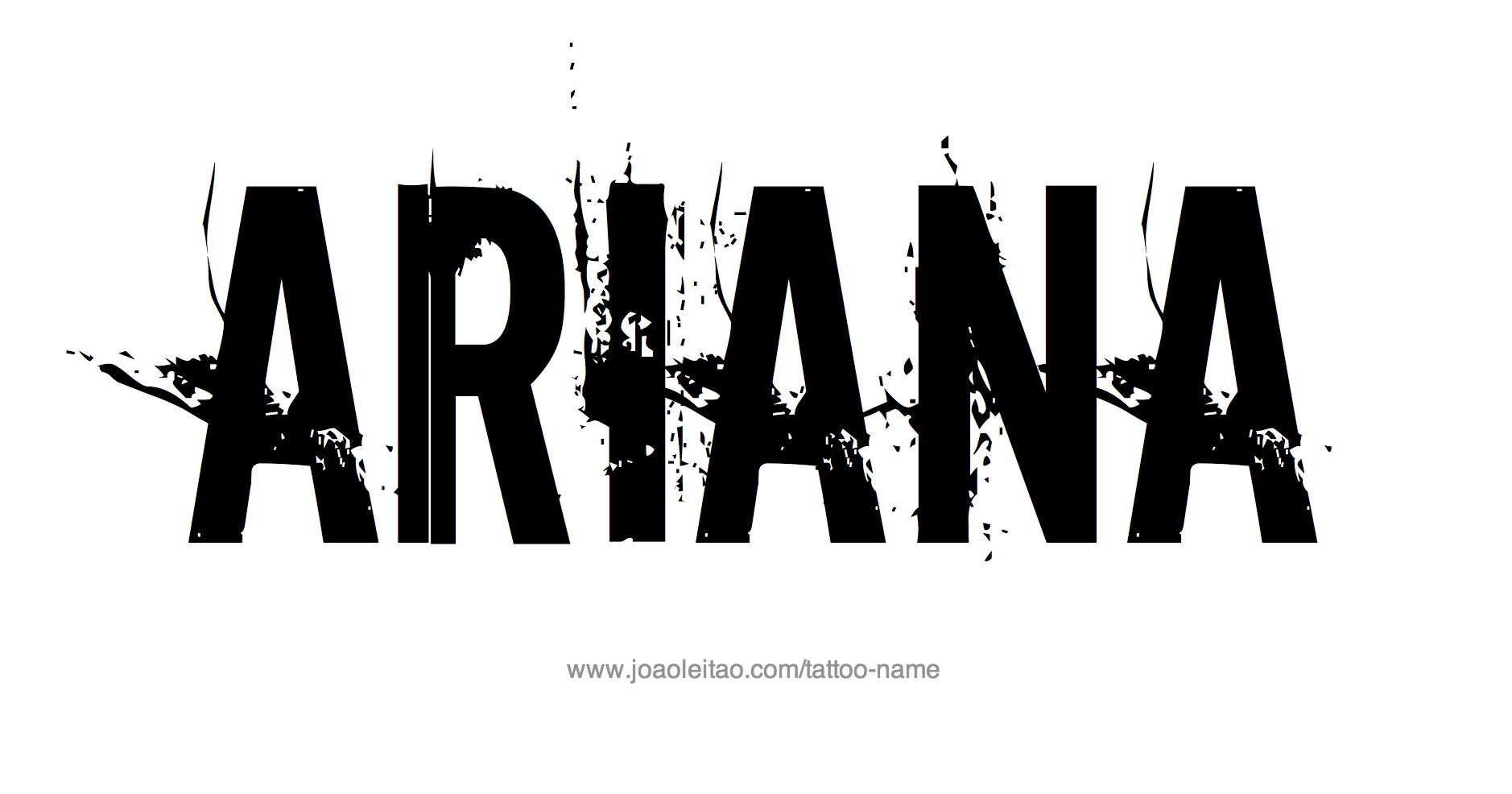 Tattoo Design Name Ariana 