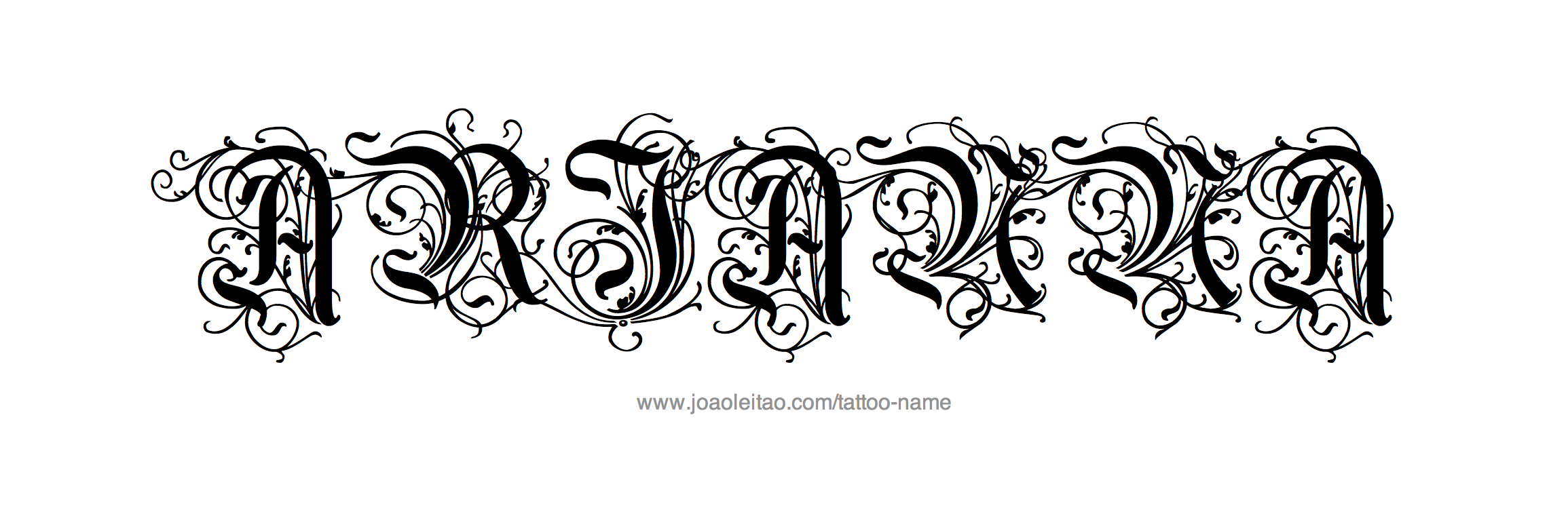 Tattoo Design Name Arianna 