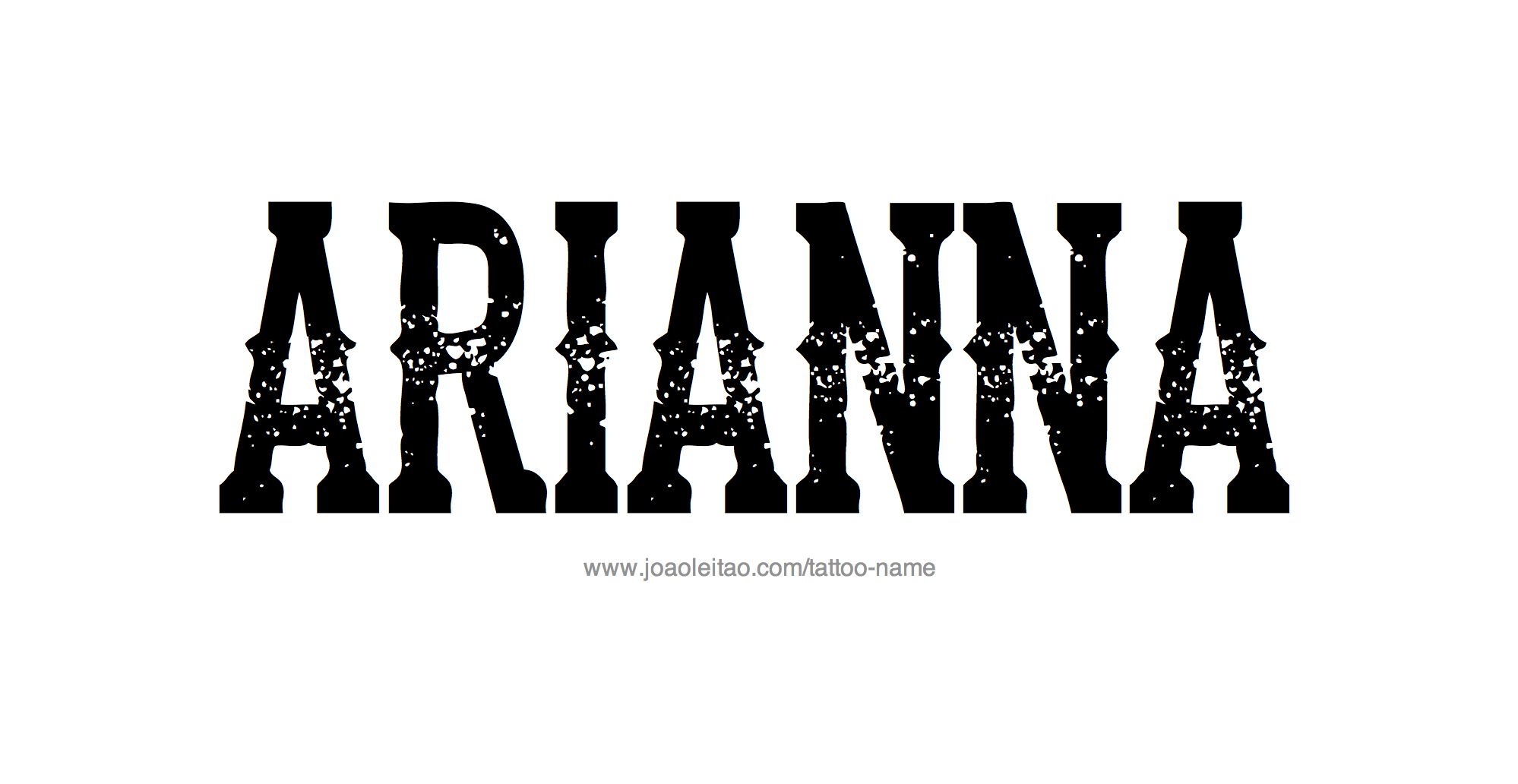 Tattoo Design Name Arianna 