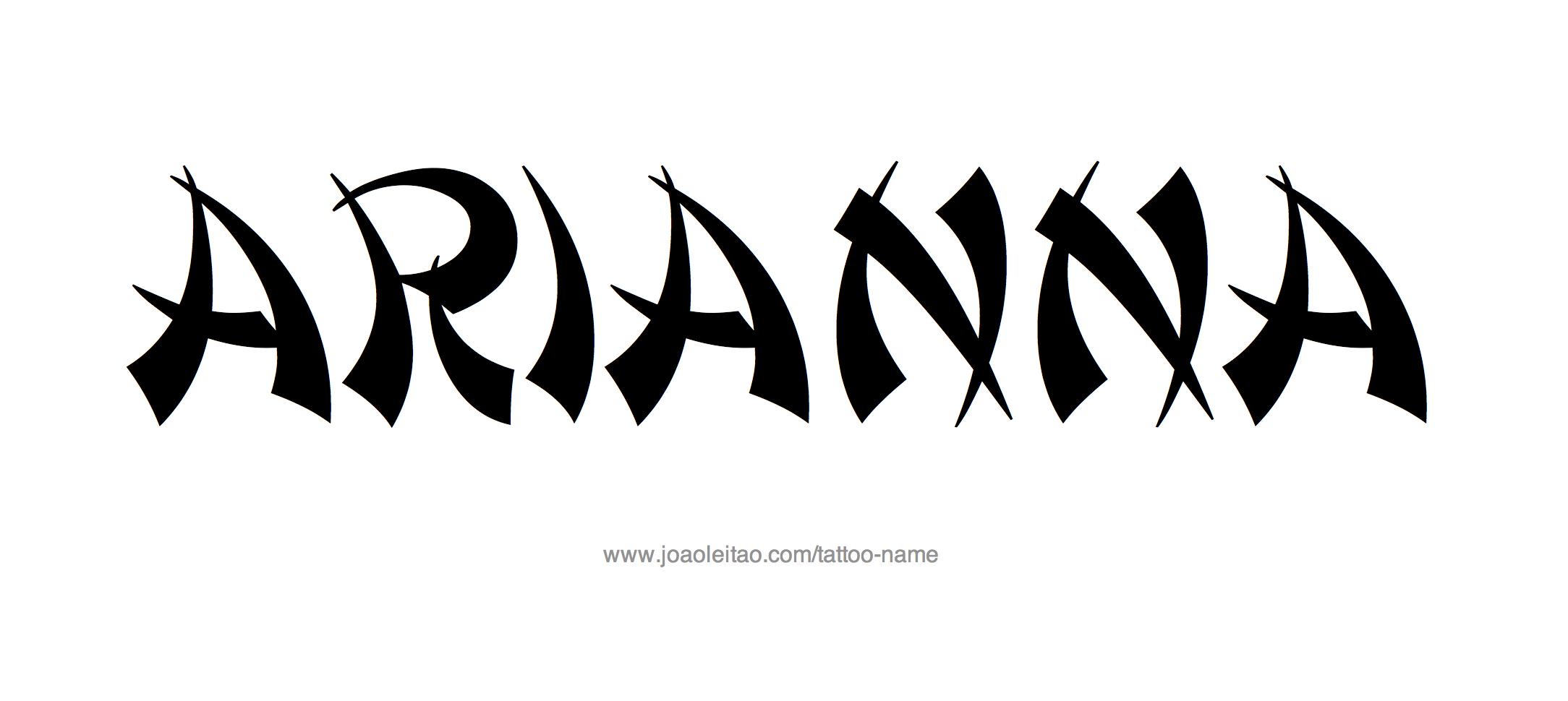 Tattoo Design Name Arianna 