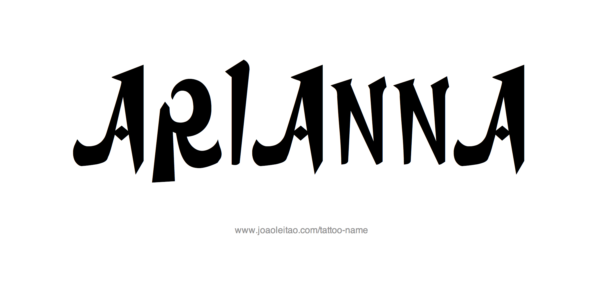 Tattoo Design Name Arianna 