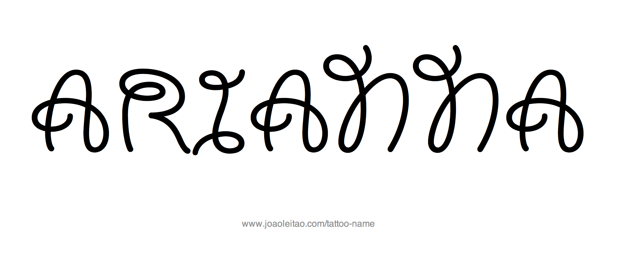 Tattoo Design Name Arianna 