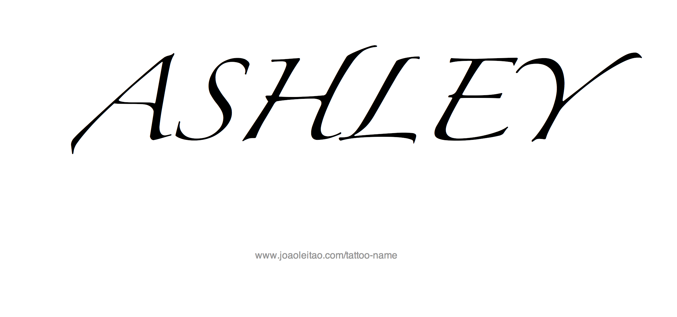 Tattoo Design Name Ashley 