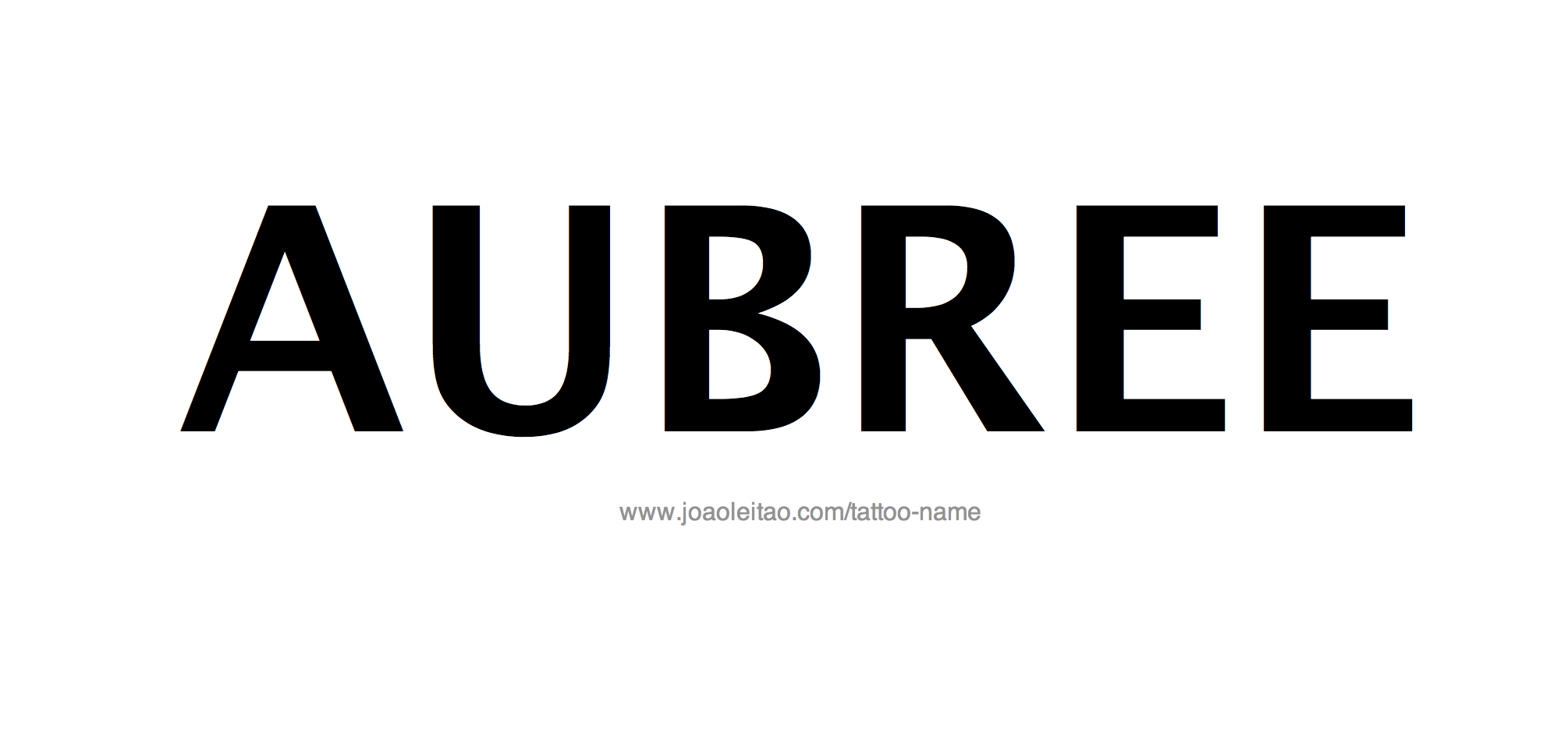 Tattoo Design Name Aubree 