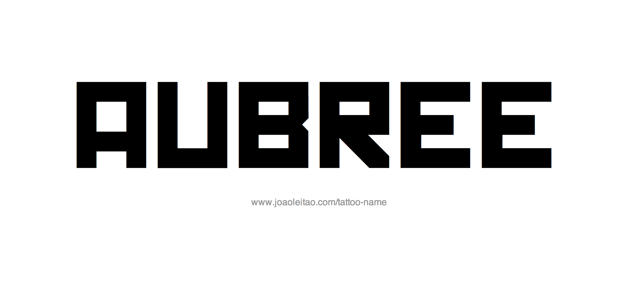 Tattoo Design Name Aubree 