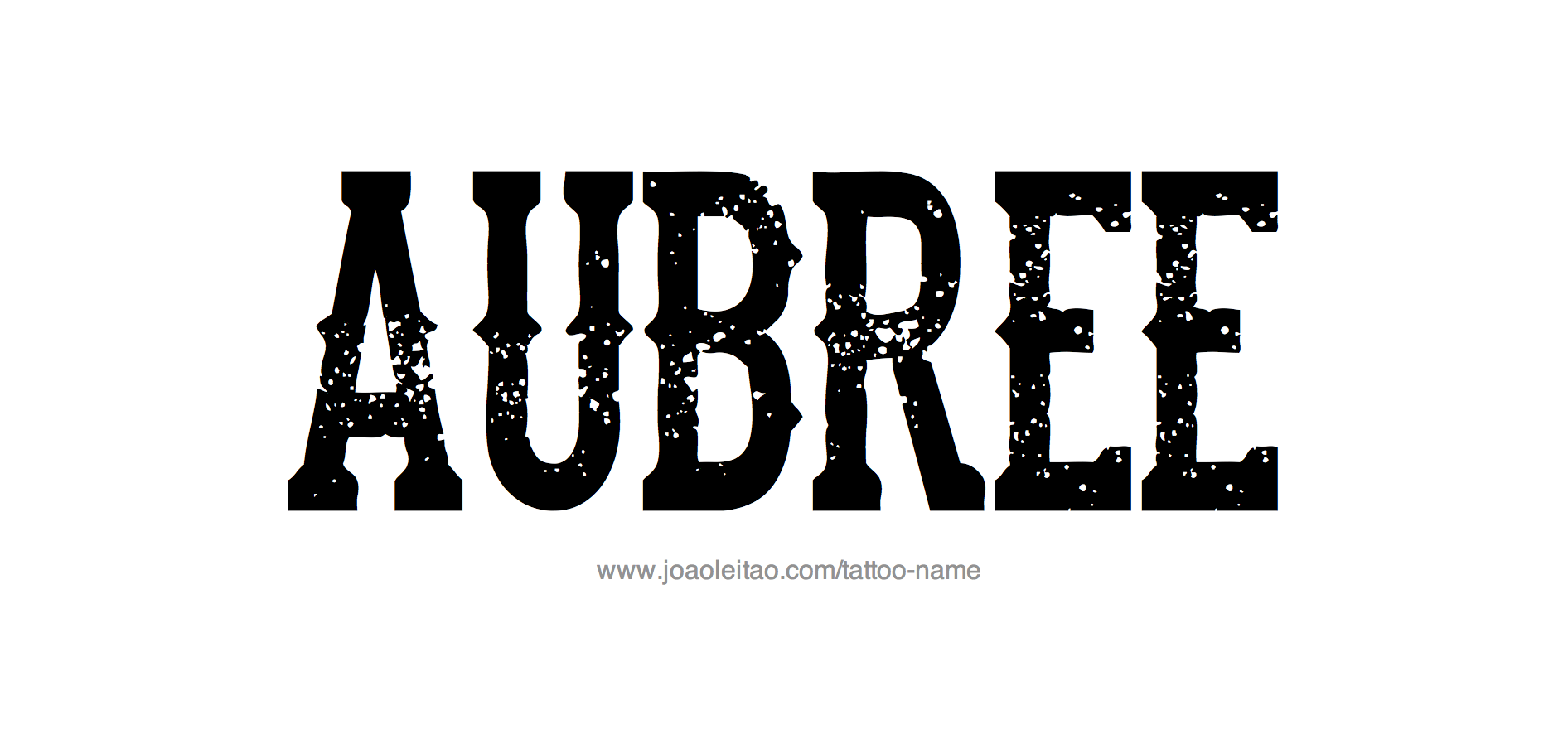 Tattoo Design Name Aubree 