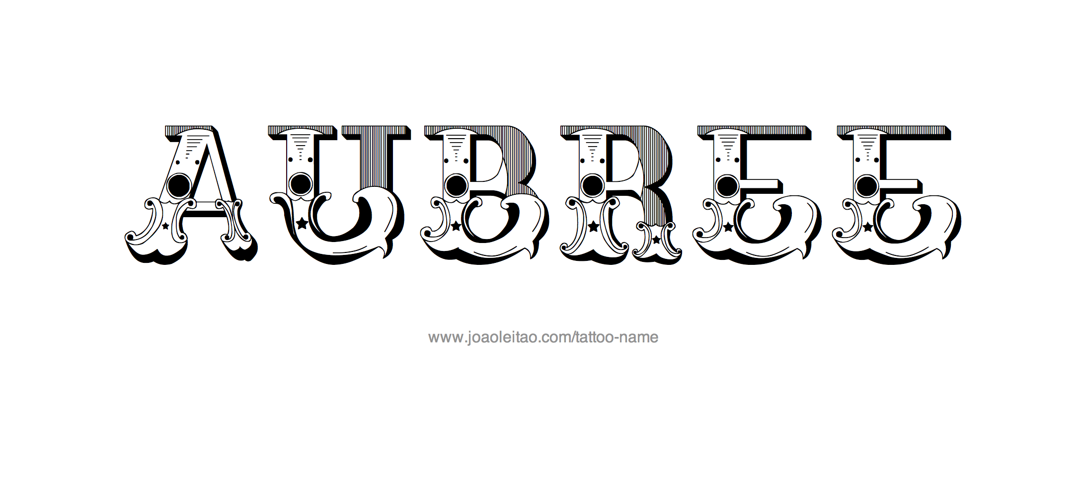 Tattoo Design Name Aubree 