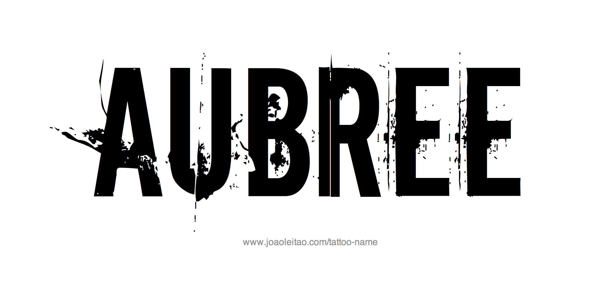 Tattoo Design Name Aubree 