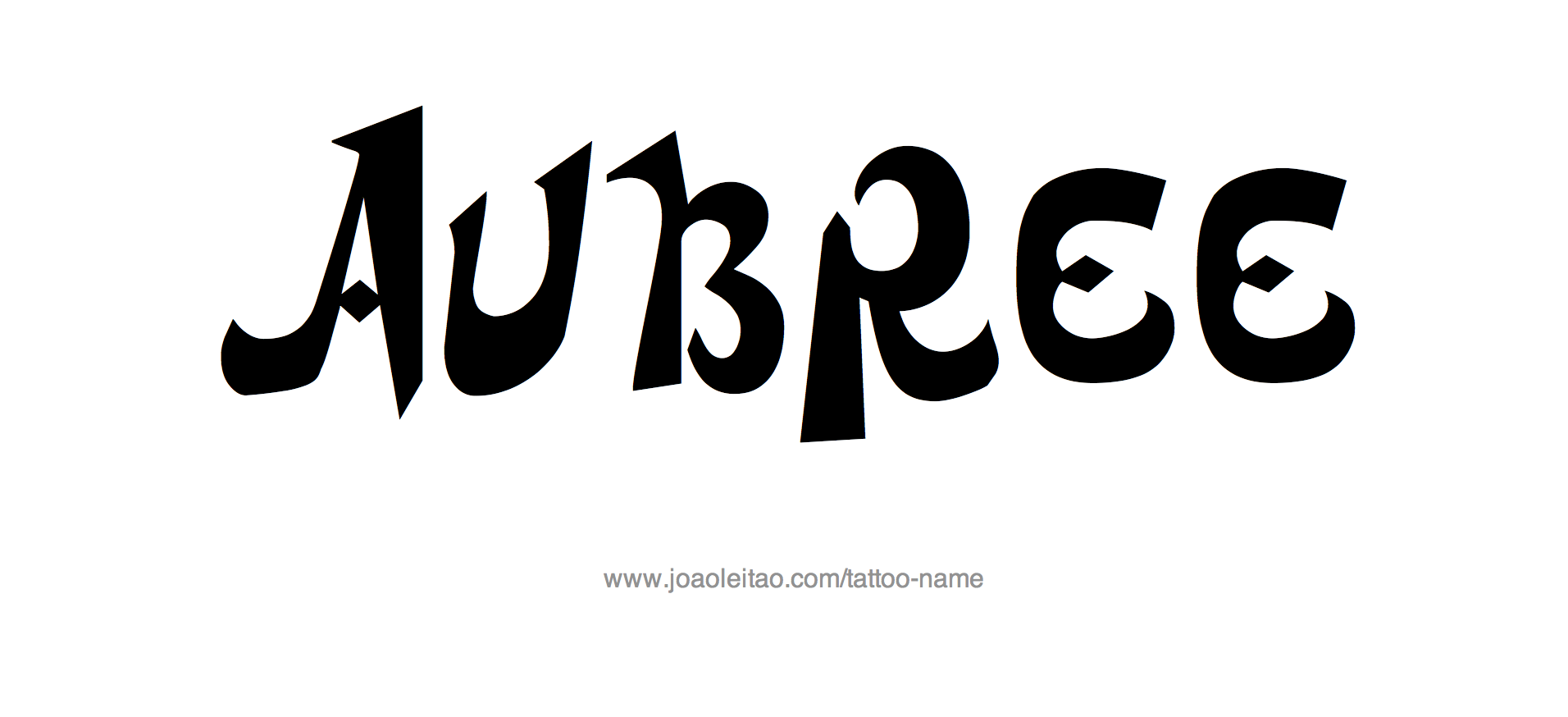 Tattoo Design Name Aubree 