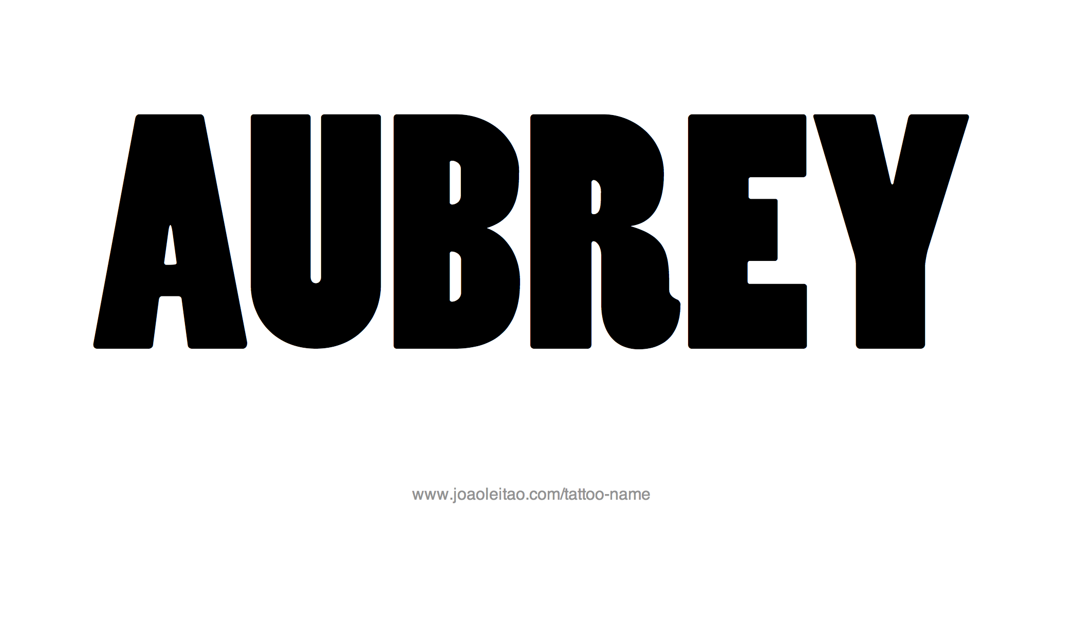 Tattoo Design Name Aubrey 