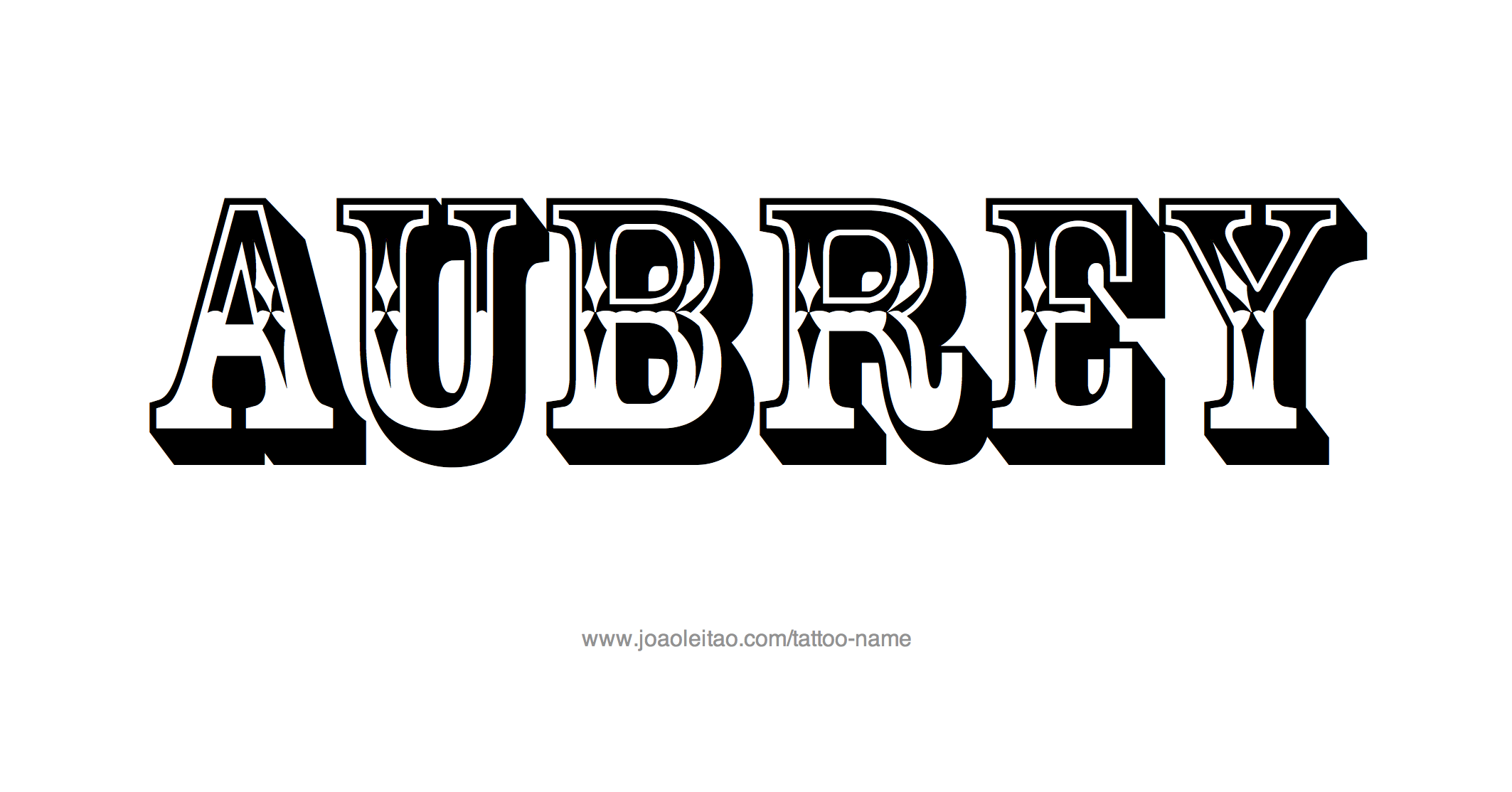 Tattoo Design Name Aubrey 