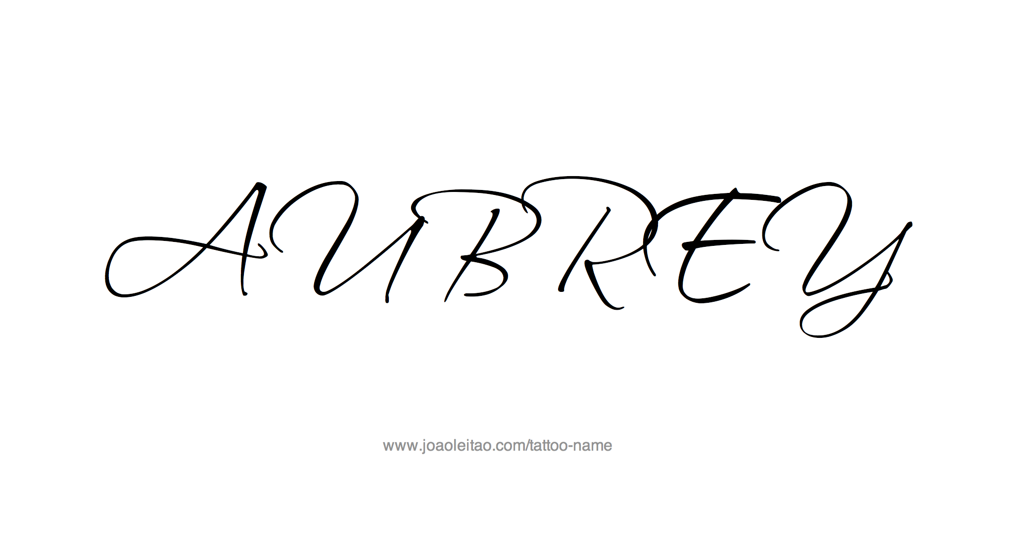 Tattoo Design Name Aubrey 