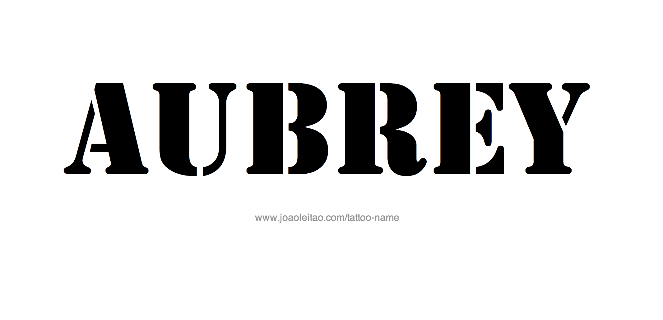 Tattoo Design Name Aubrey 