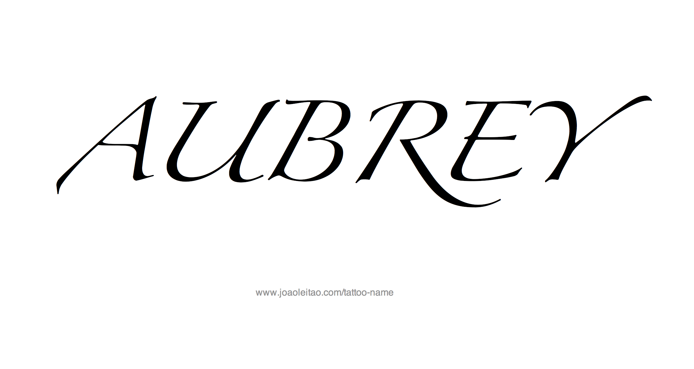 Tattoo Design Name Aubrey 