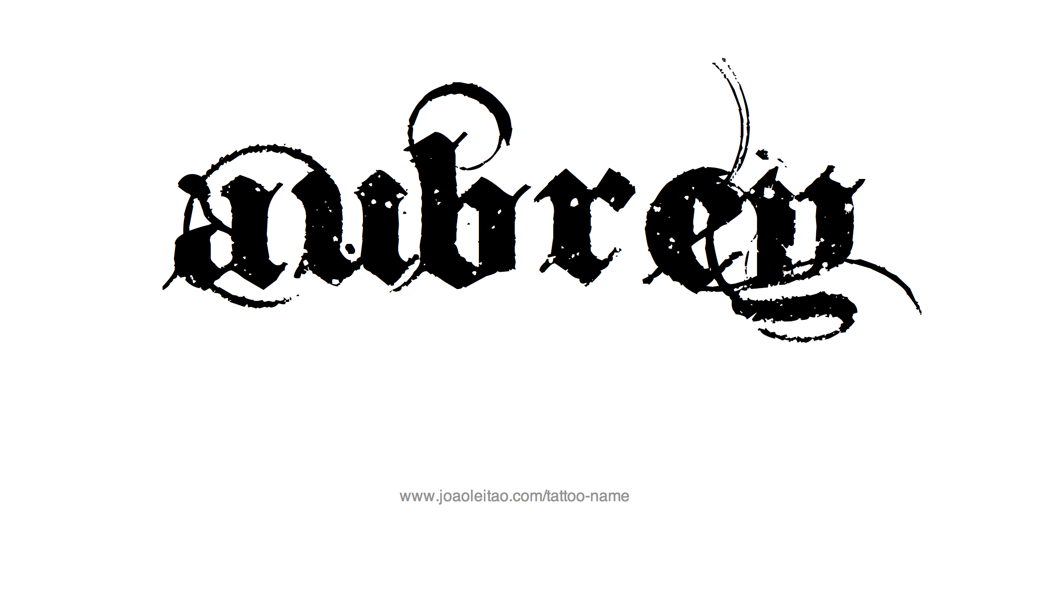 Tattoo Design Name Aubrey 