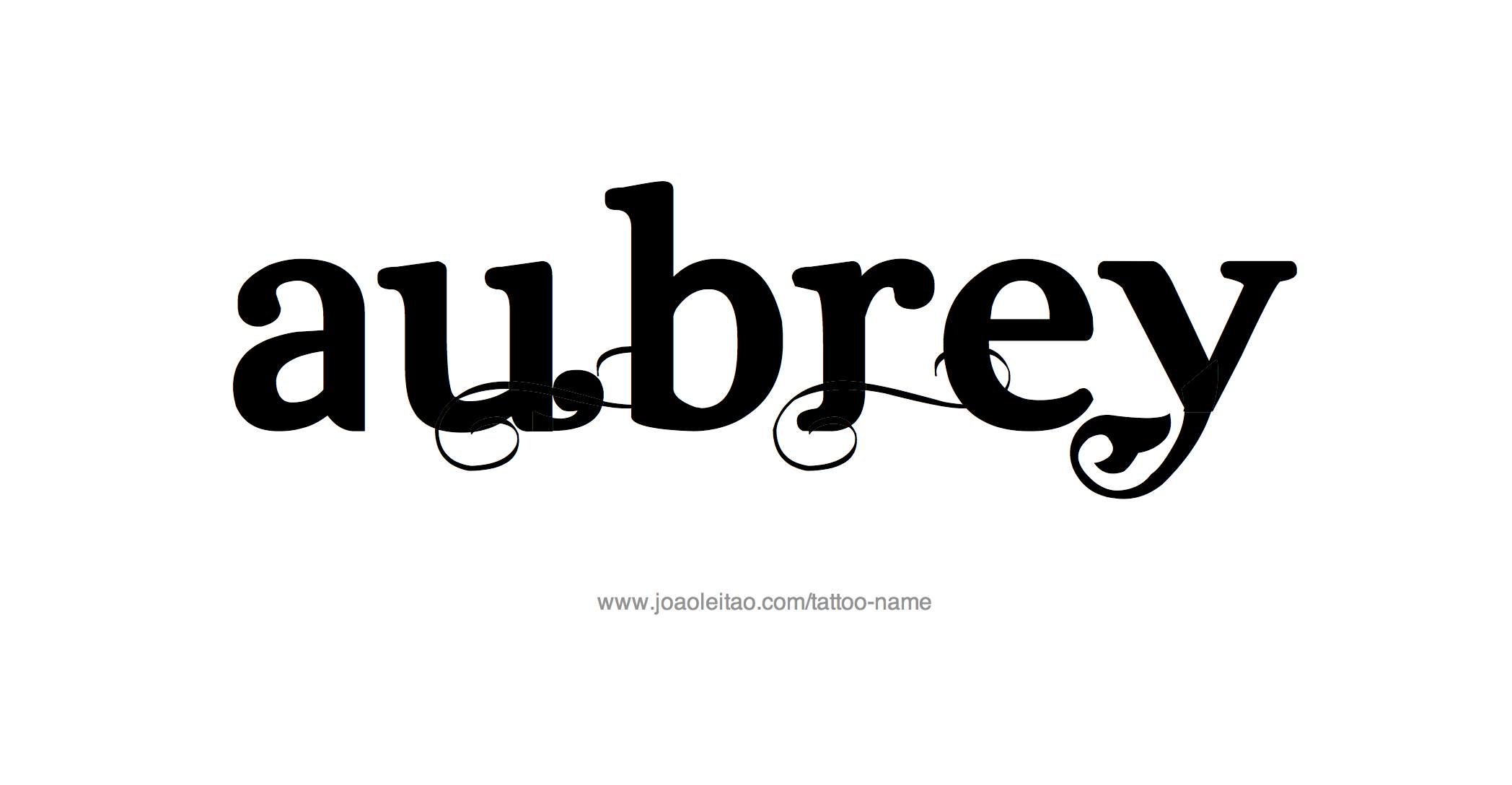 Tattoo Design Name Aubrey 