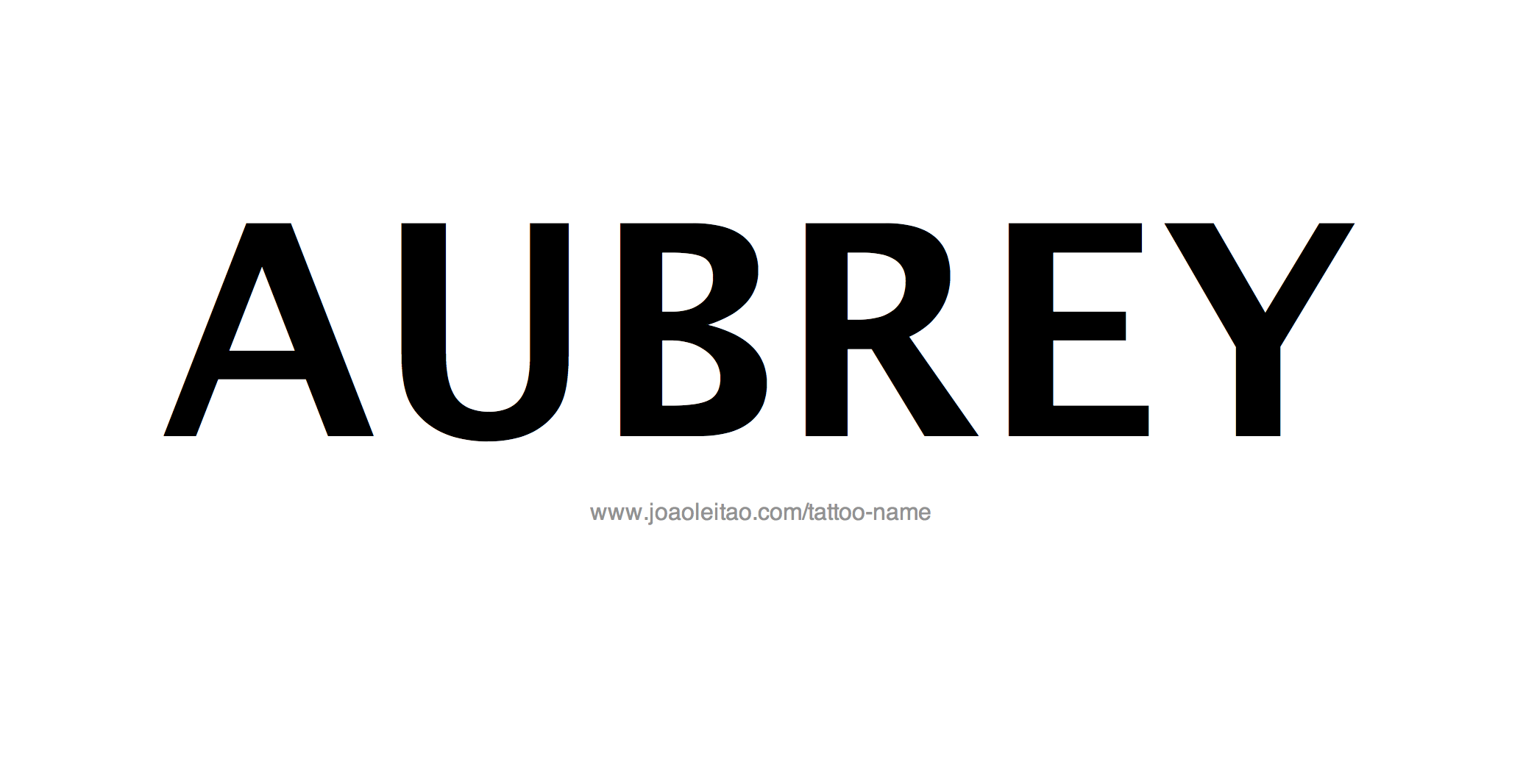 Tattoo Design Name Aubrey 