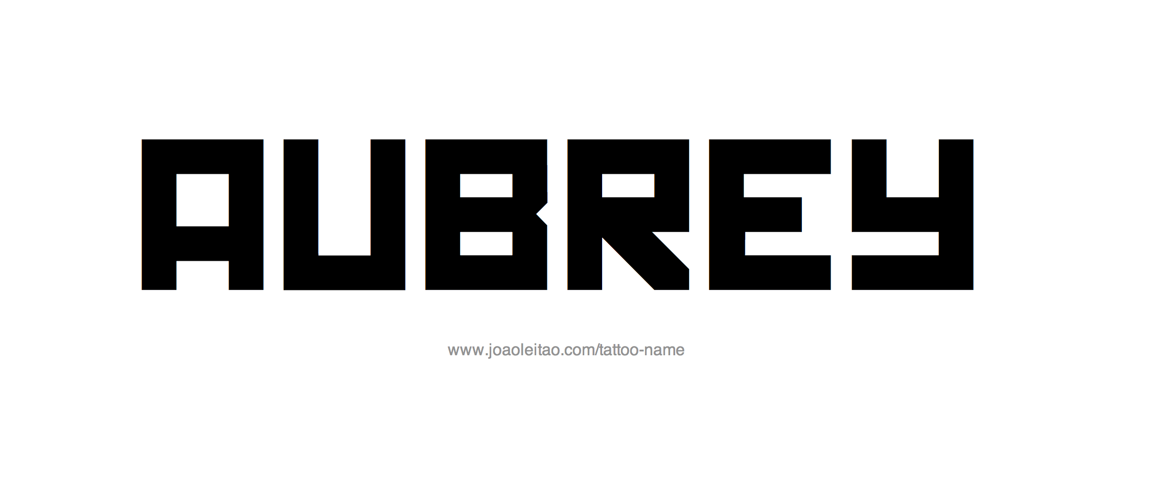 Tattoo Design Name Aubrey 