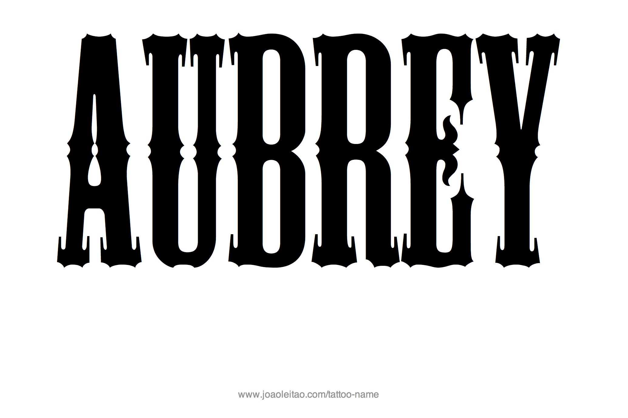 Tattoo Design Name Aubrey 