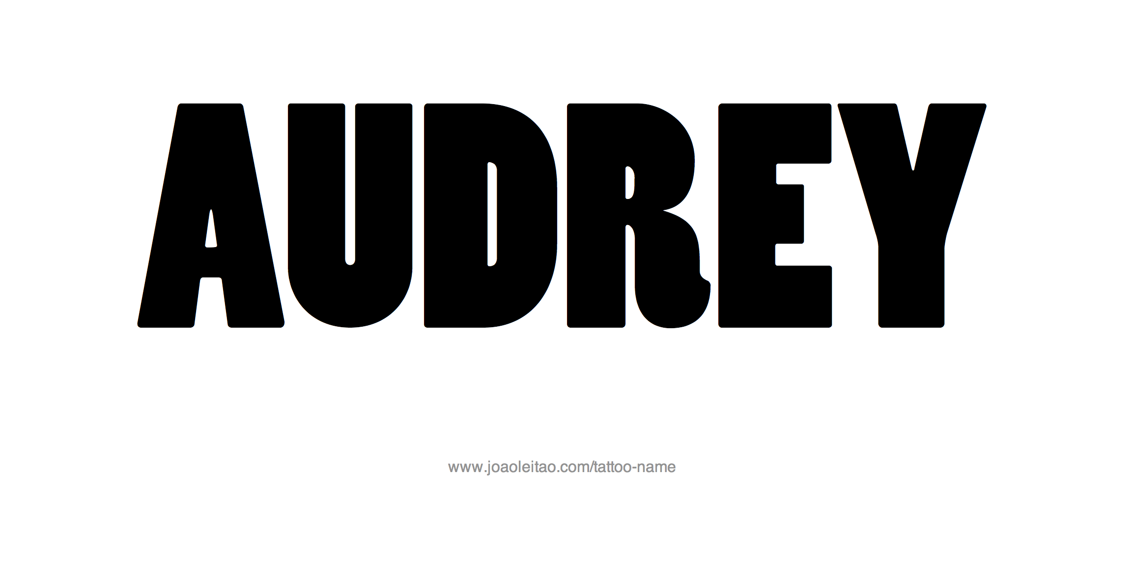 Tattoo Design Name Audrey 