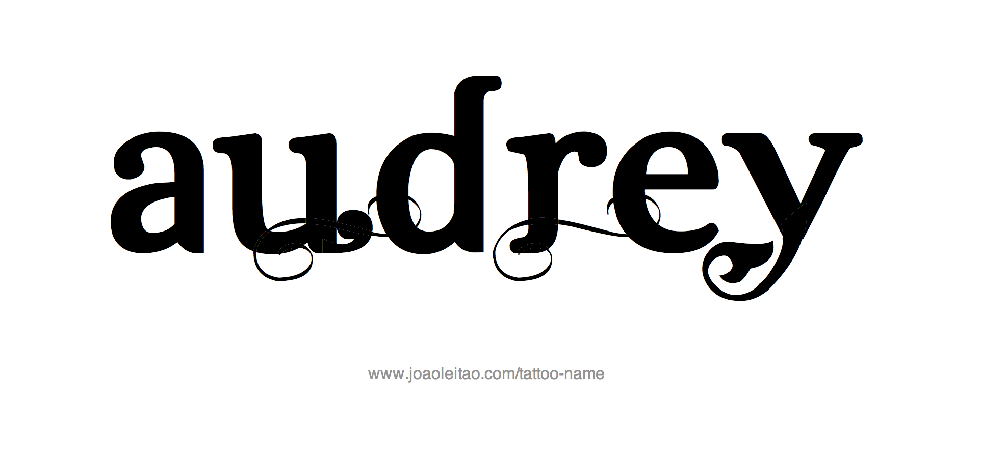 Tattoo Design Name Audrey 