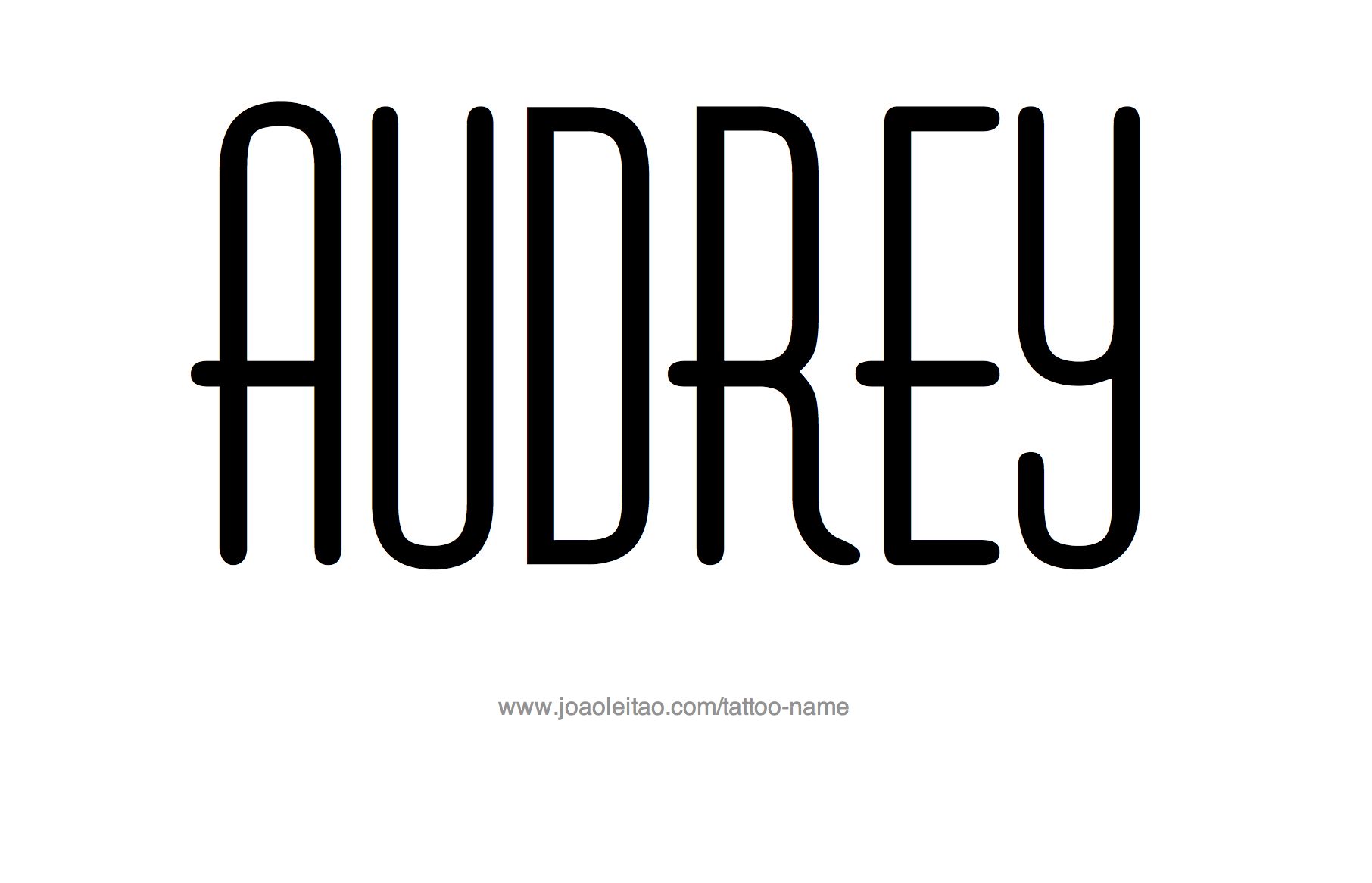 Tattoo Design Name Audrey 
