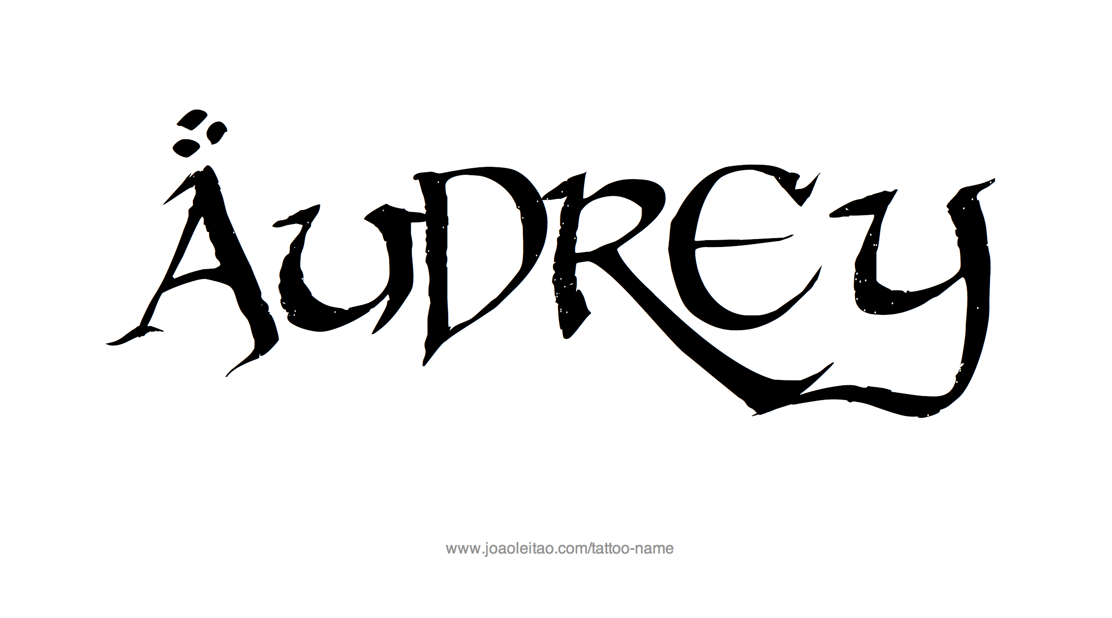 Tattoo Design Name Audrey 