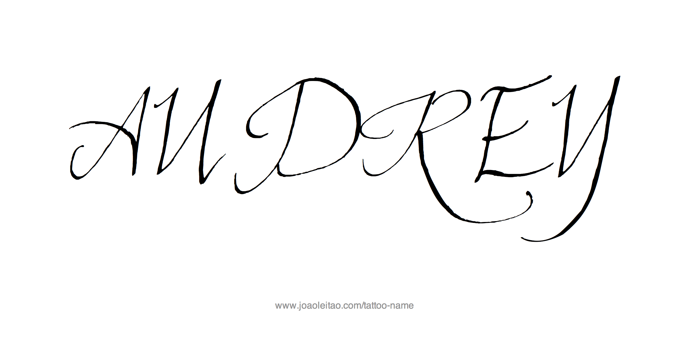 Tattoo Design Name Audrey 