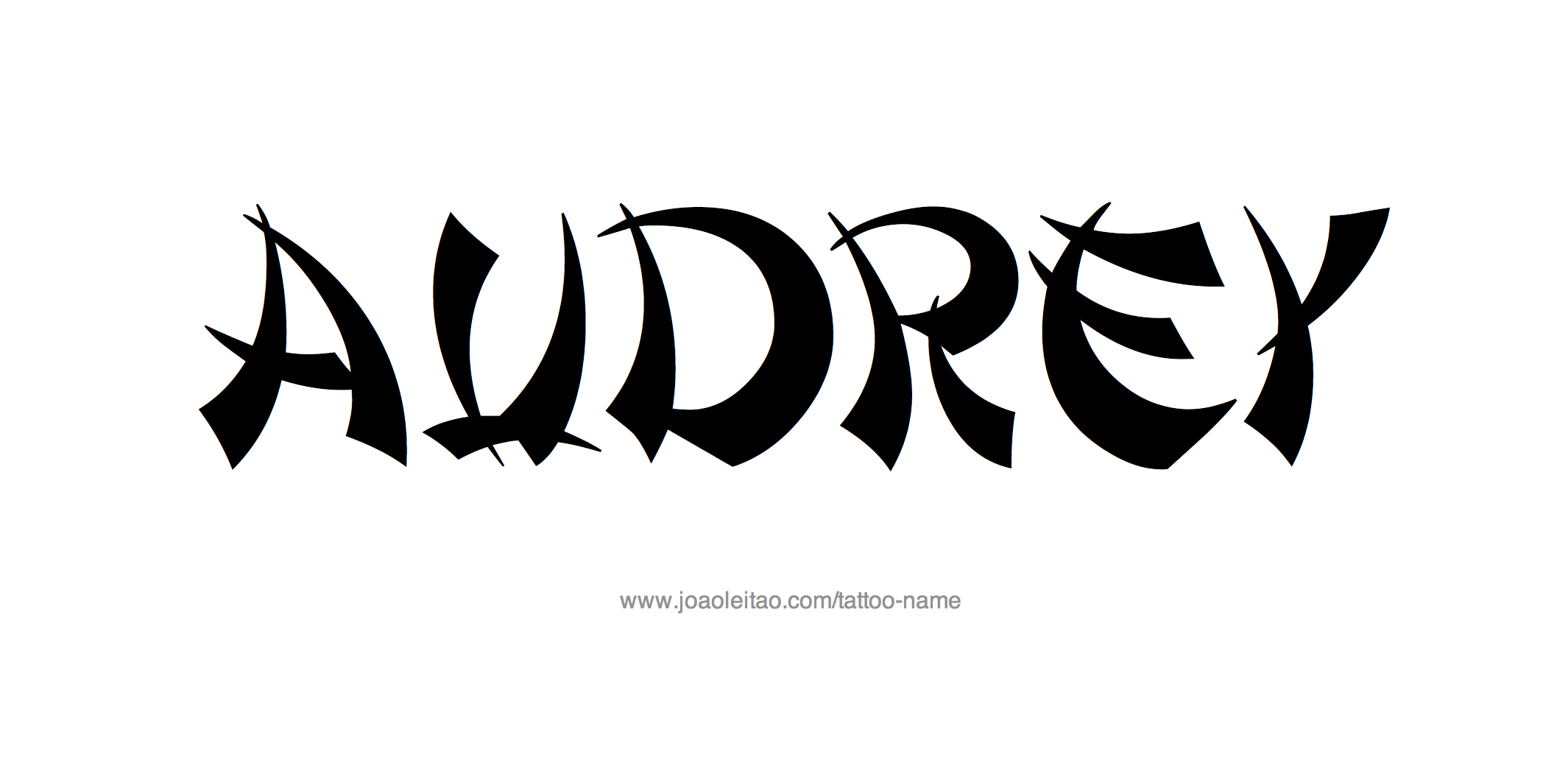 Tattoo Design Name Audrey 