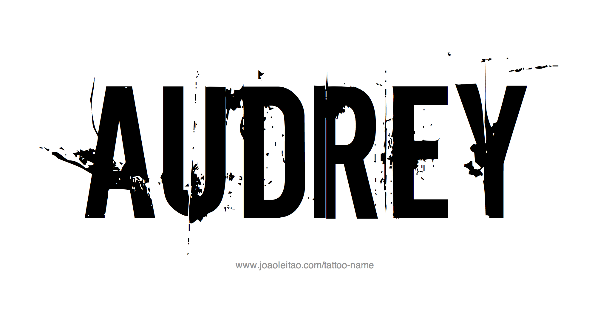 Tattoo Design Name Audrey 