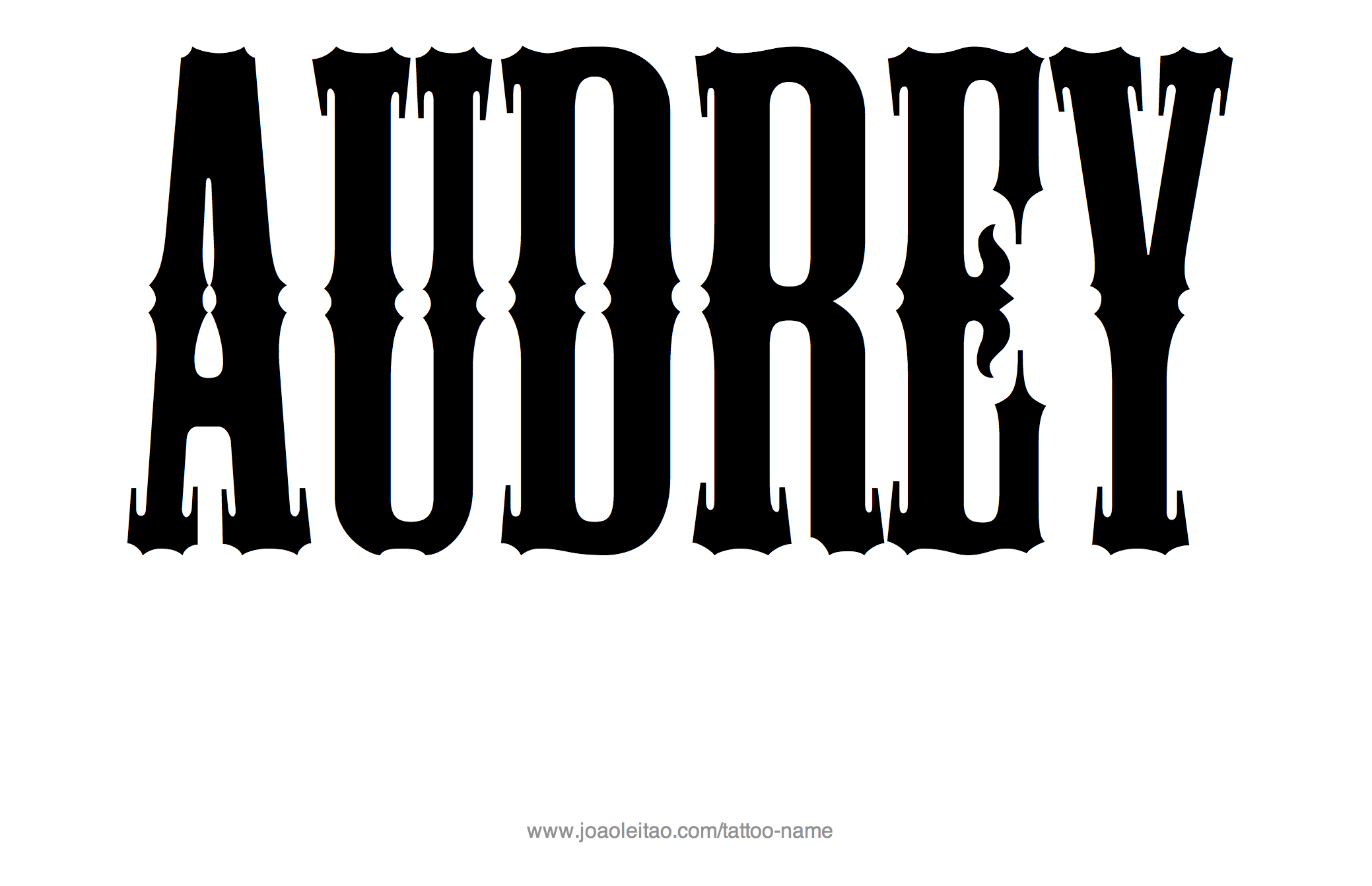 Tattoo Design Name Audrey 