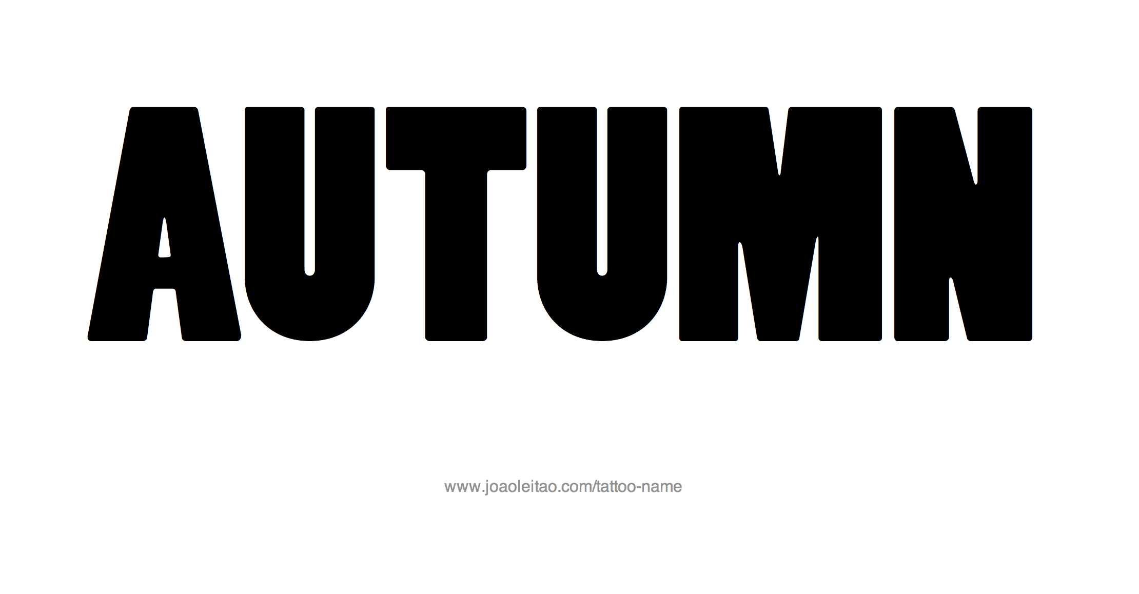 Tattoo Design Name Autumn 