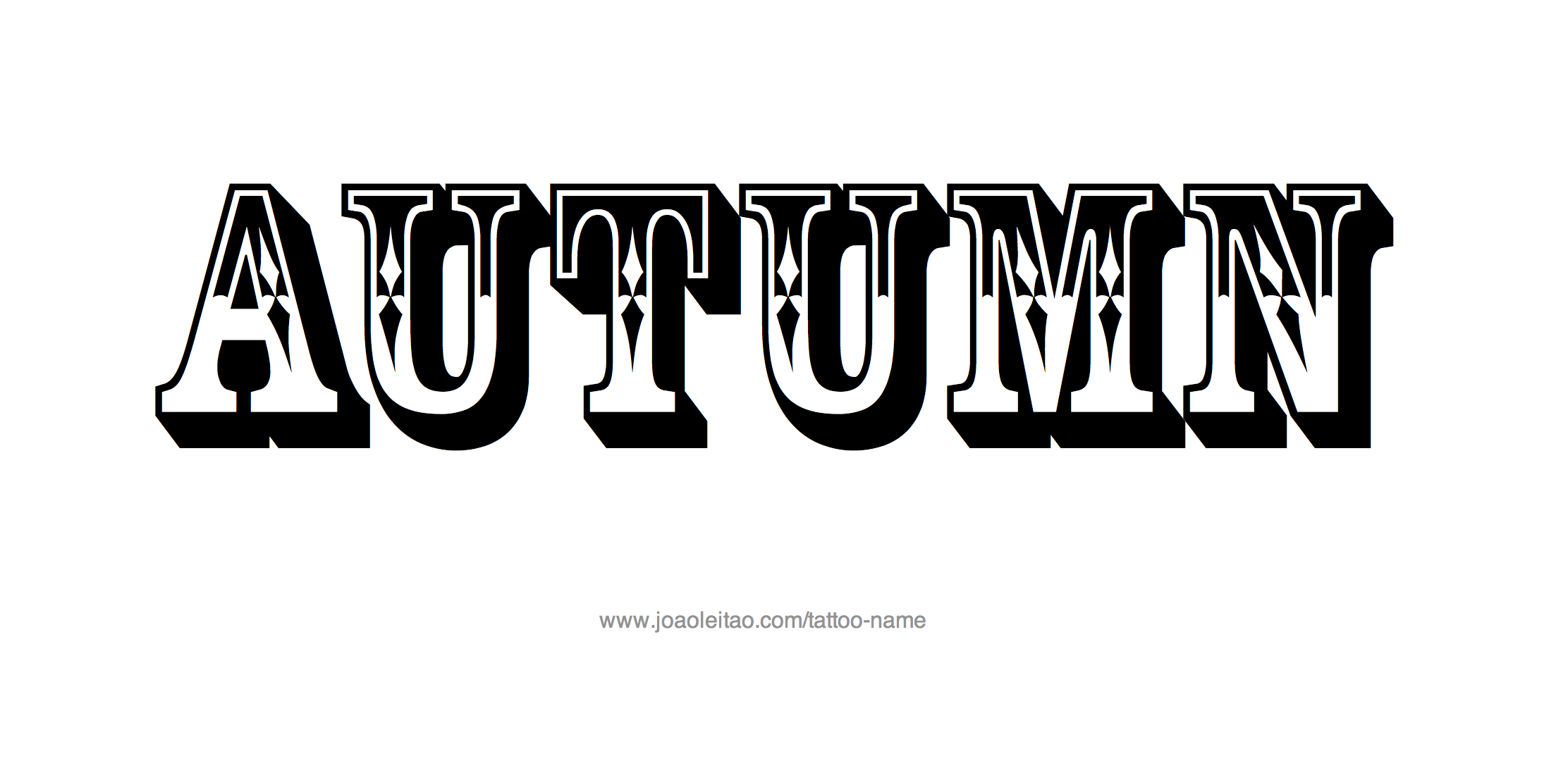 Tattoo Design Name Autumn 