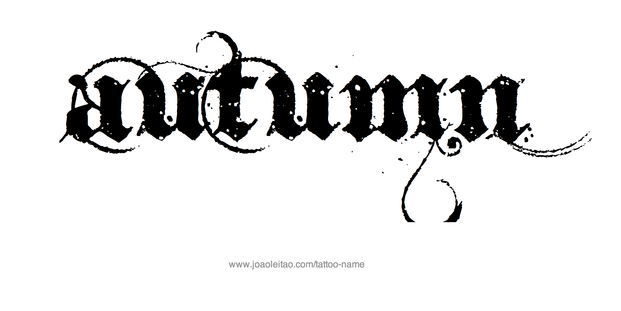 Tattoo Design Name Autumn 