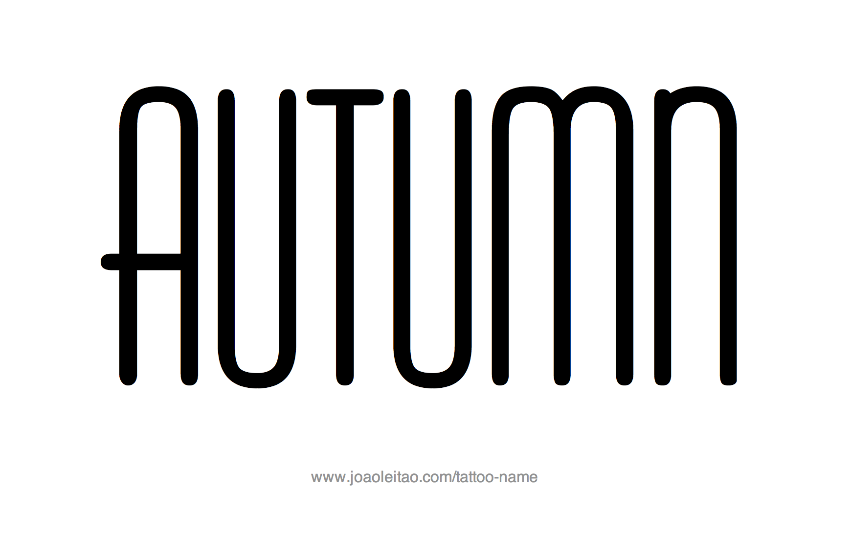 Tattoo Design Name Autumn 