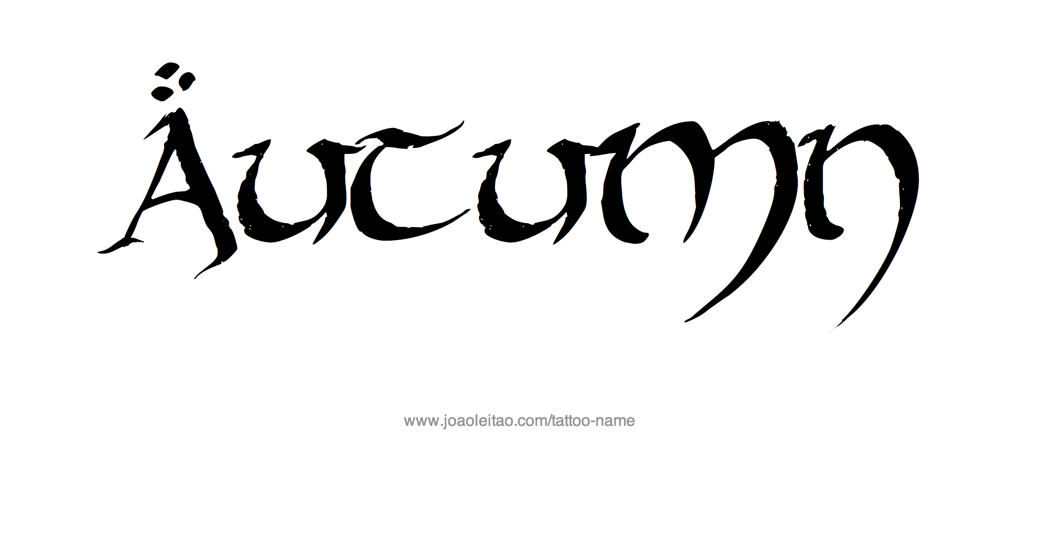 Tattoo Design Name Autumn 