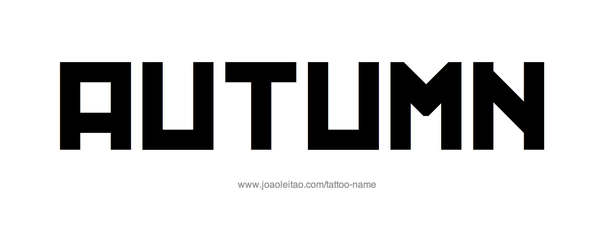 Tattoo Design Name Autumn 