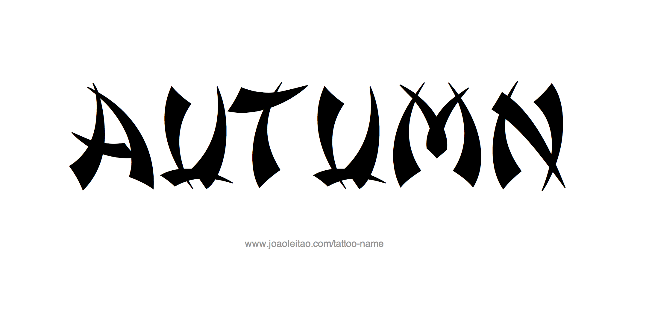Tattoo Design Name Autumn 