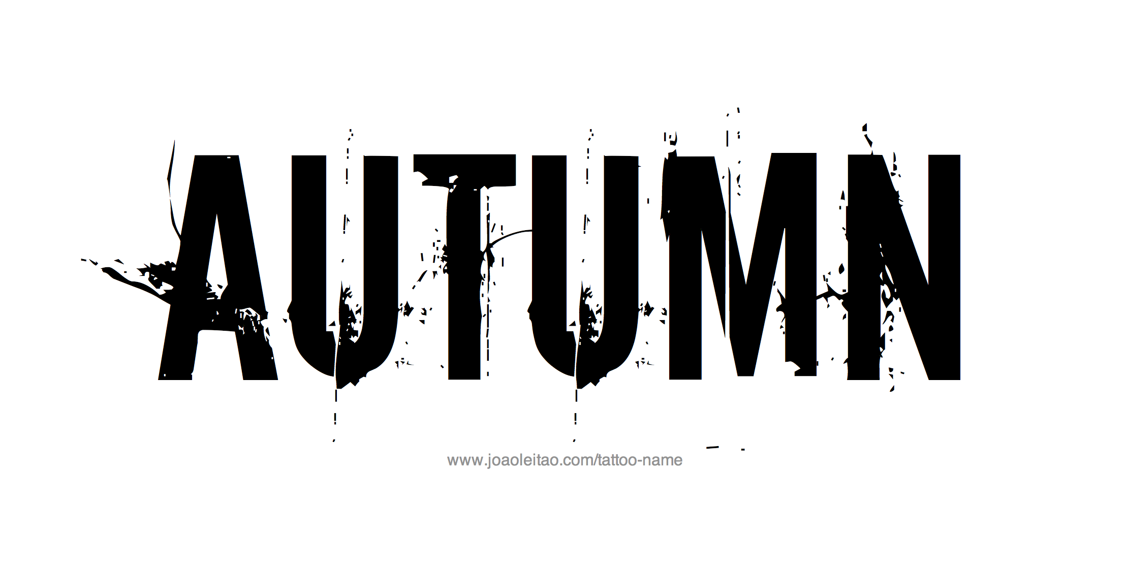 Tattoo Design Name Autumn 