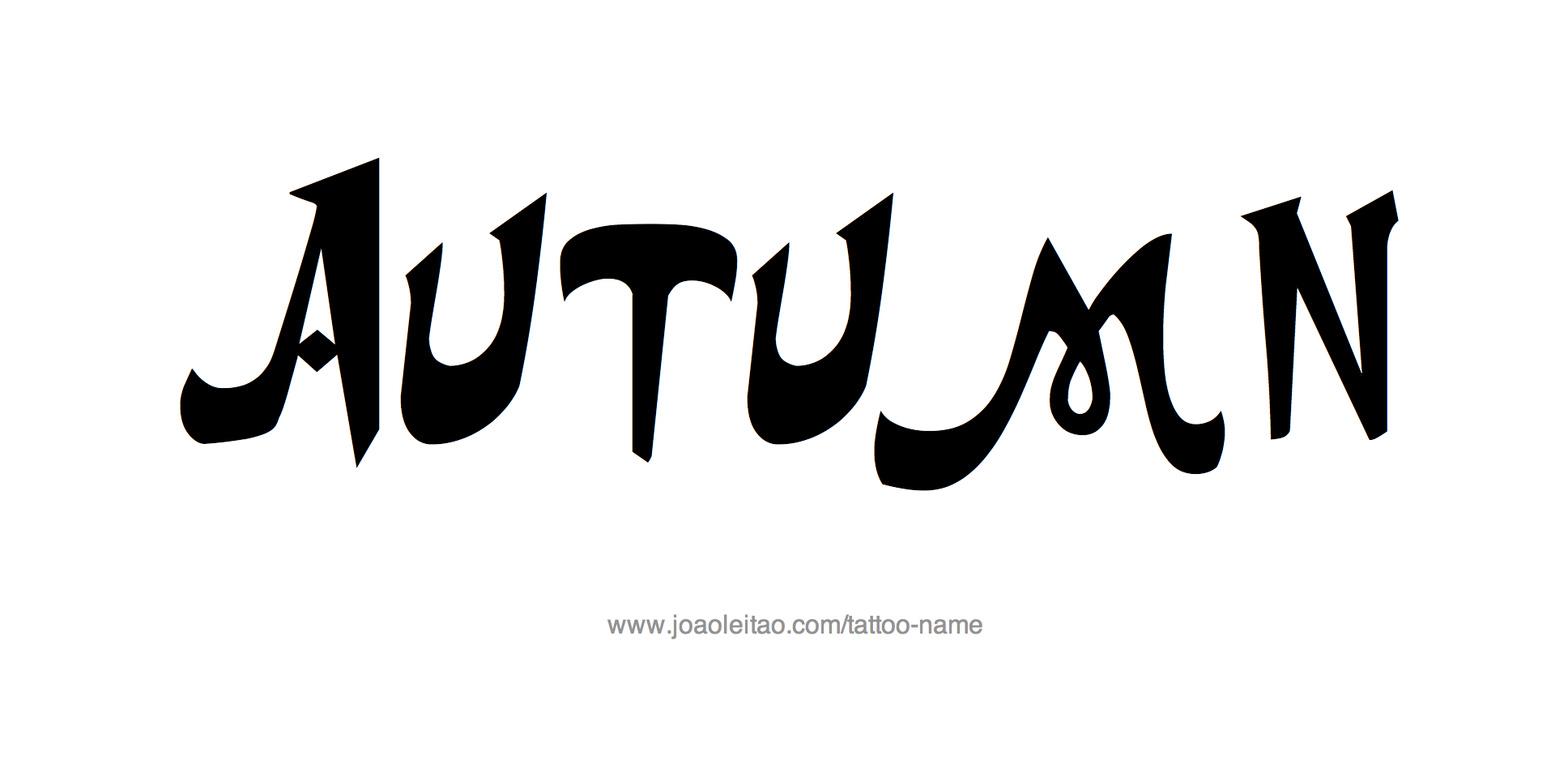 Tattoo Design Name Autumn 