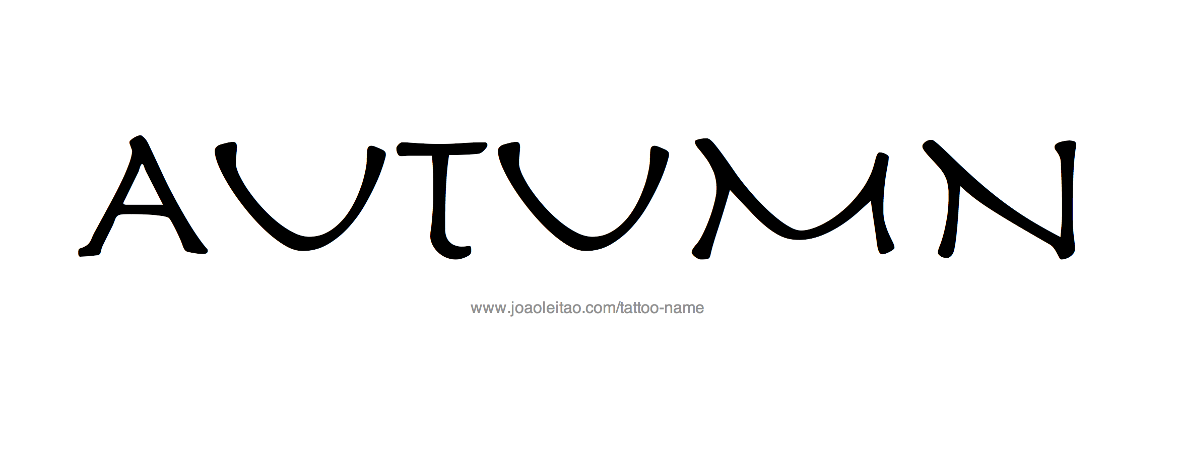 Tattoo Design Name Autumn 